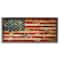 Stupell Industries Patriotic Collaged Flag Floater Framed Art